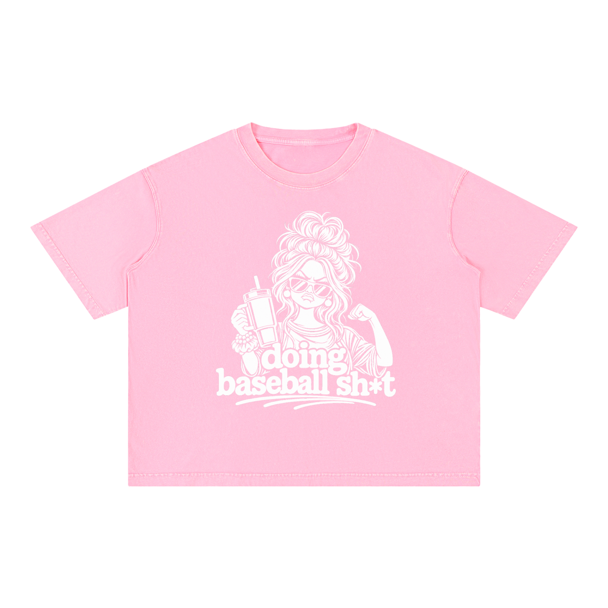 Mineral Wash Boxy Cotton T-Shirt