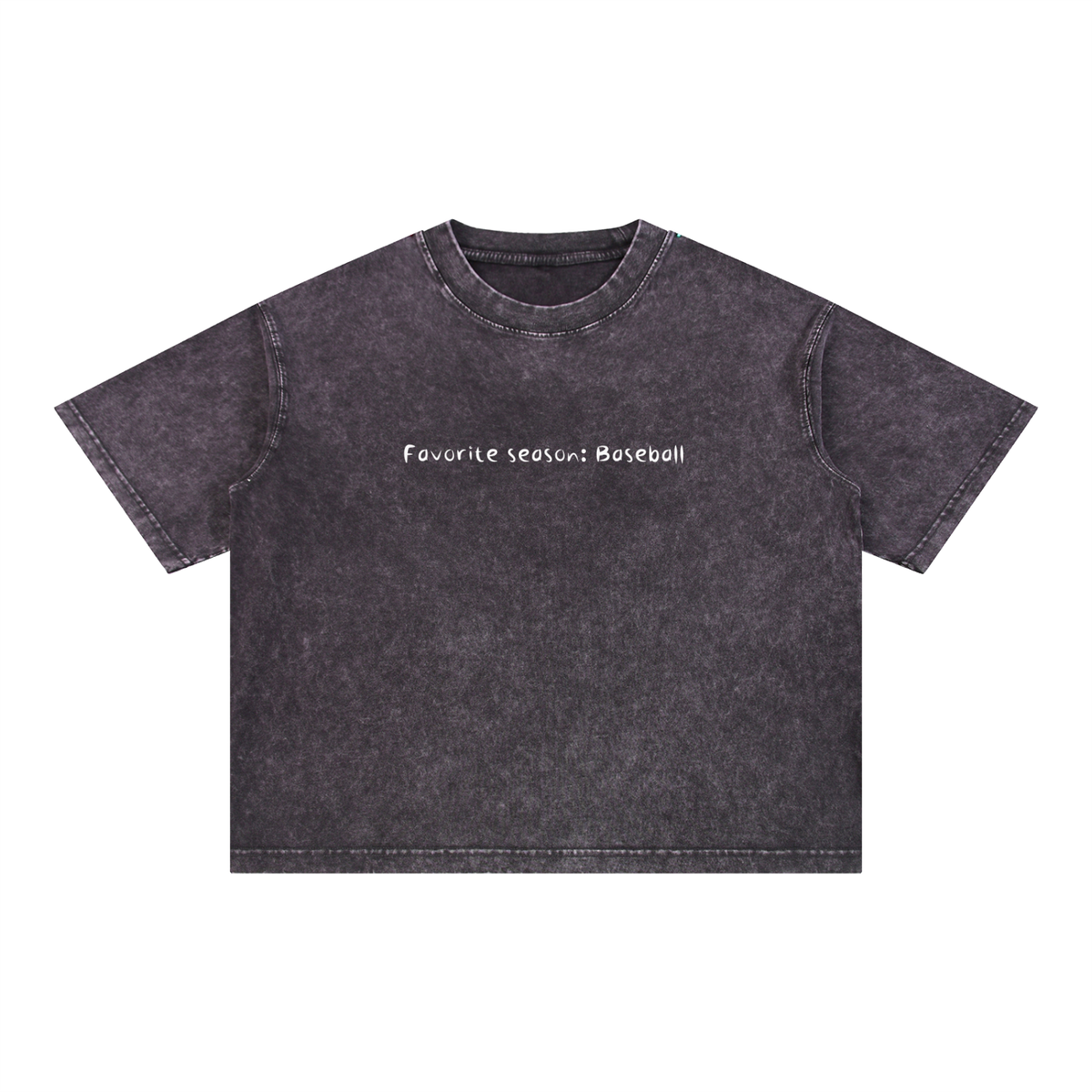 Mineral Wash Boxy Cotton T-Shirt SEASON