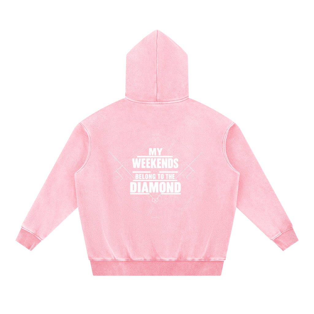 Snow Wash Fleece Oversize Hoodie DMC Weekends