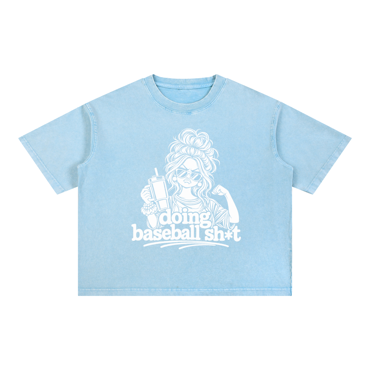 Mineral Wash Boxy Cotton T-Shirt