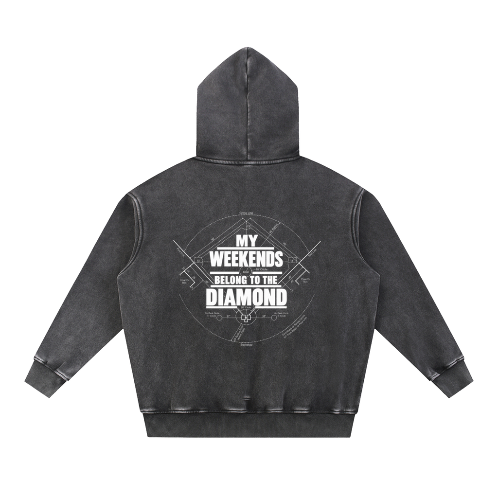 Snow Wash Fleece Oversize Hoodie DMC Weekends