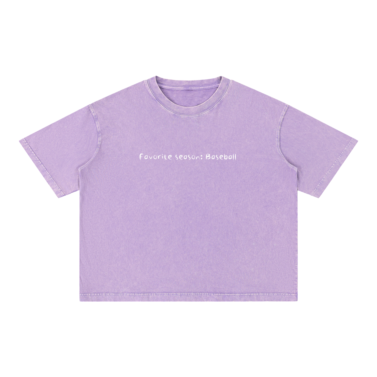 Mineral Wash Boxy Cotton T-Shirt SEASON