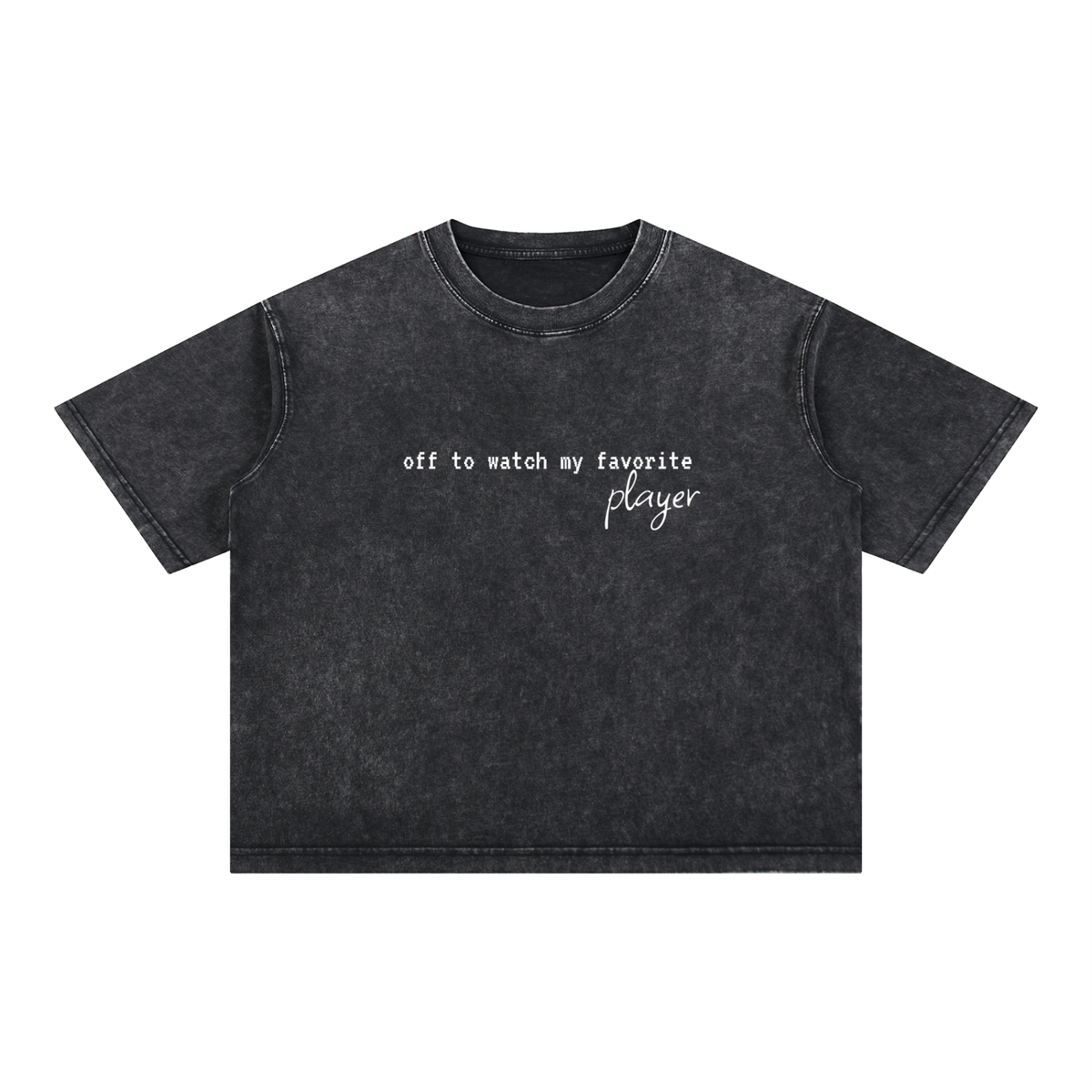 Mineral Wash Boxy Cotton T-Shirt