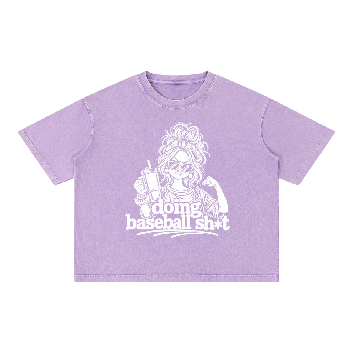 Mineral Wash Boxy Cotton T-Shirt