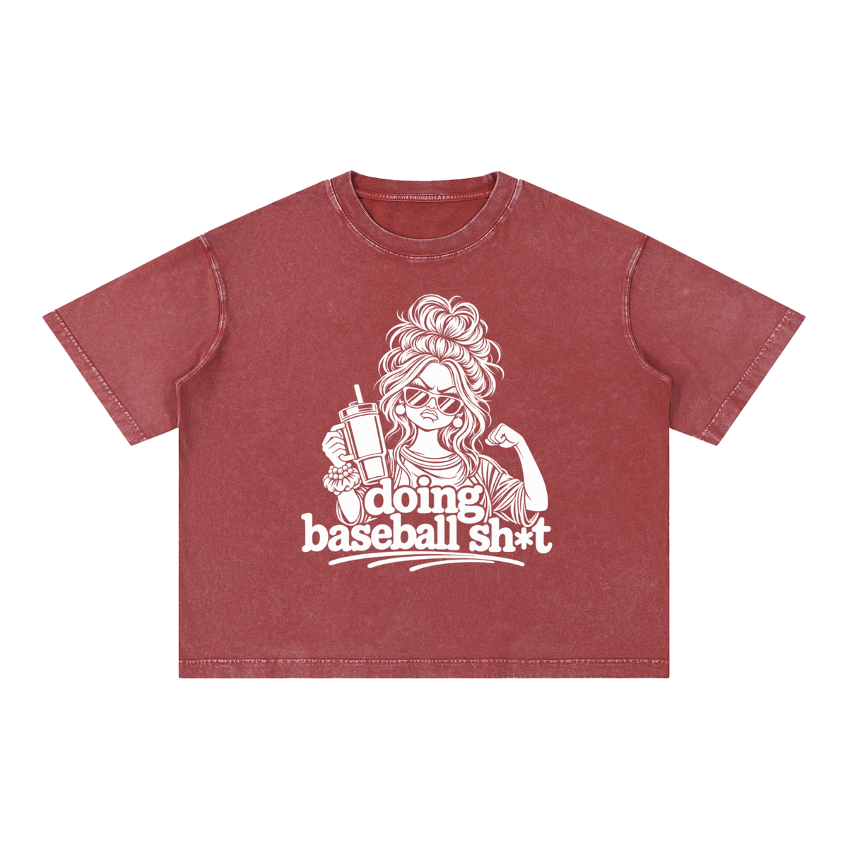 Mineral Wash Boxy Cotton T-Shirt