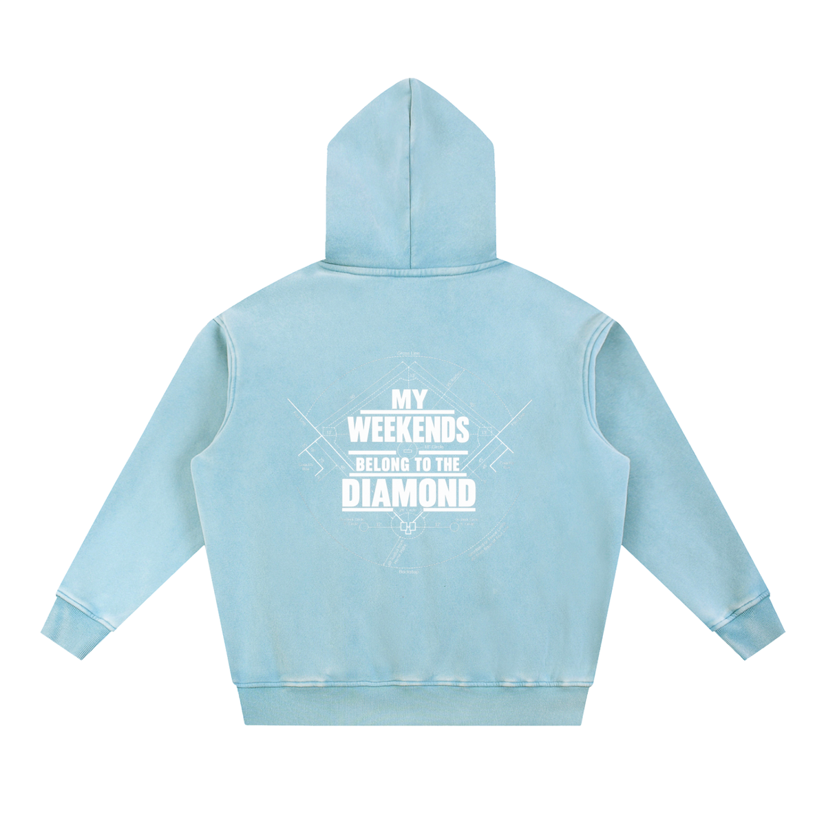 Snow Wash Fleece Oversize Hoodie DMC Weekends