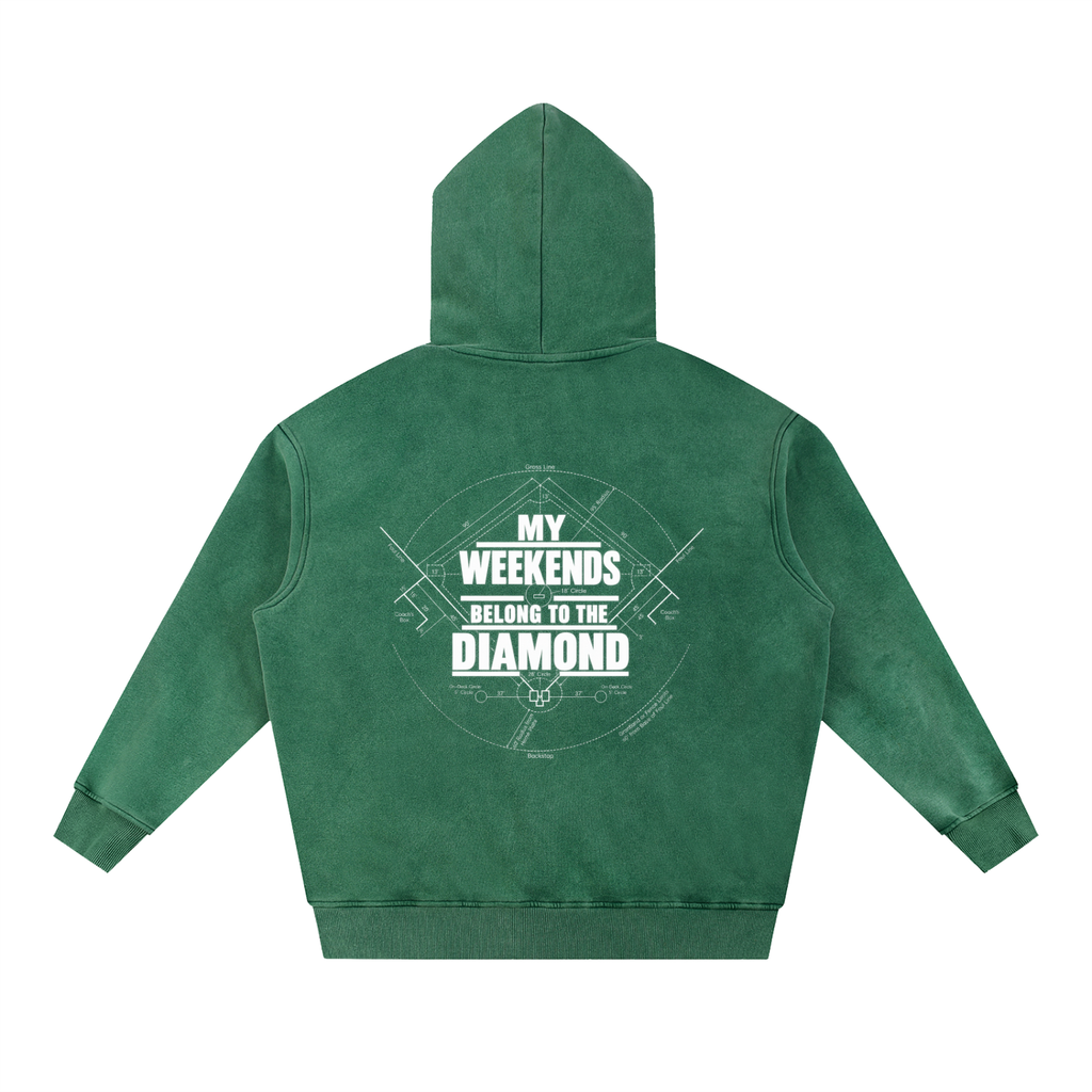Snow Wash Fleece Oversize Hoodie DMC Weekends