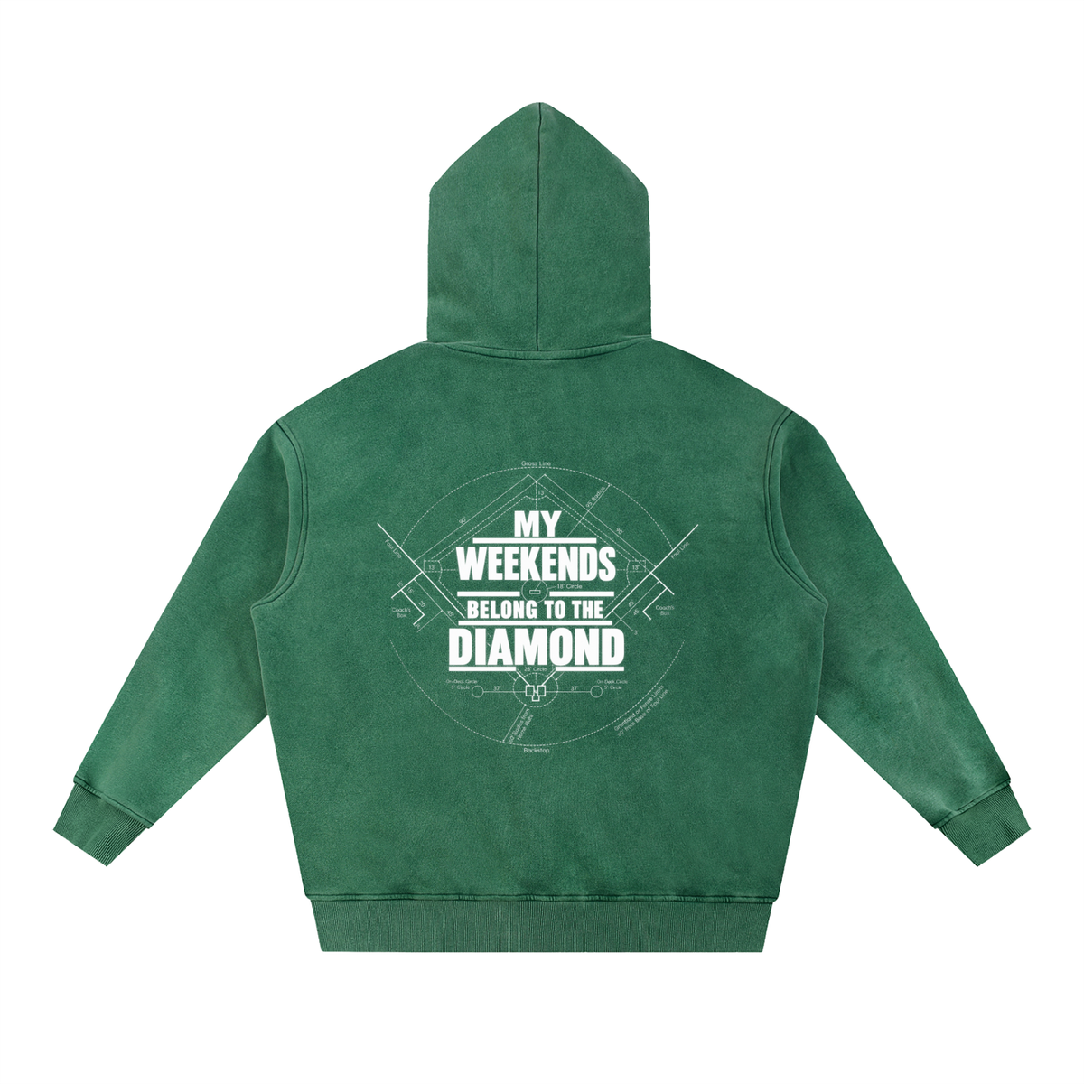Snow Wash Fleece Oversize Hoodie DMC Weekends