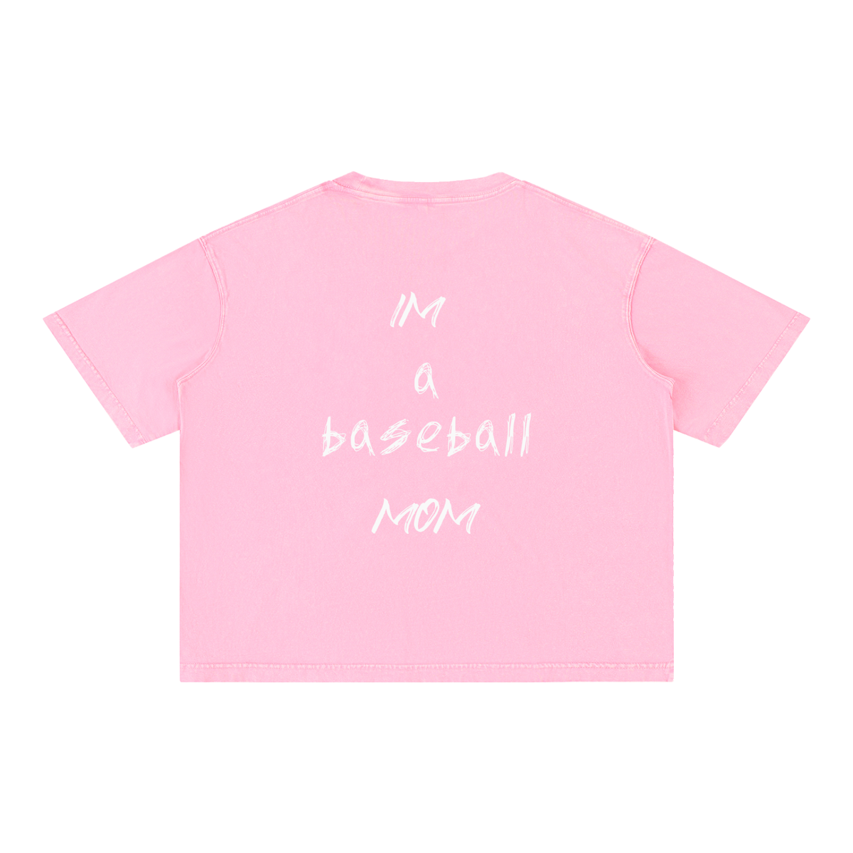 Mineral Wash Boxy Cotton T-Shirt Regular Mom