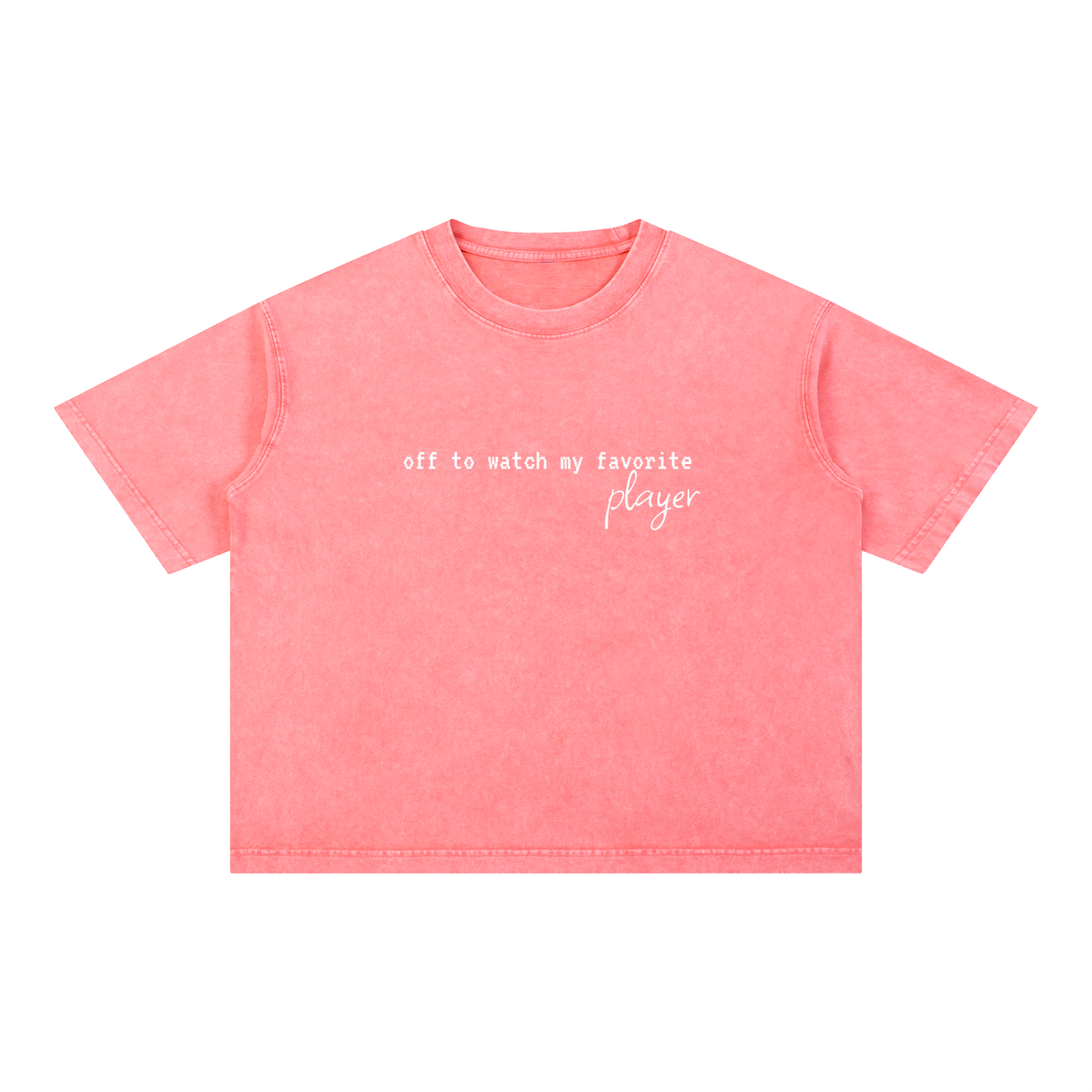 Mineral Wash Boxy Cotton T-Shirt