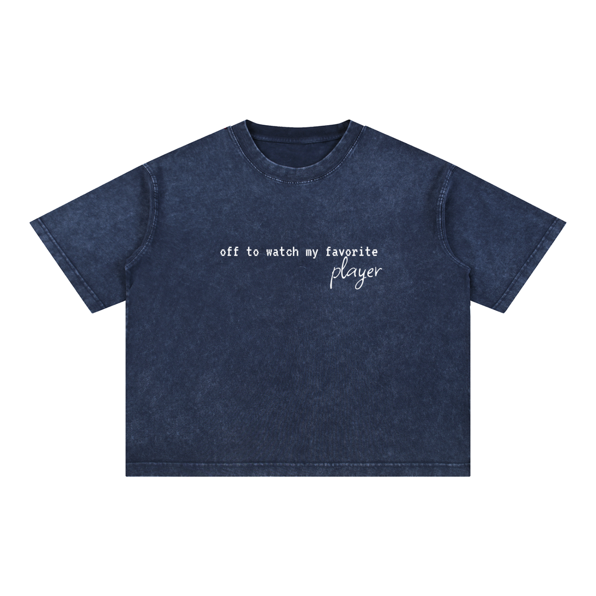 Mineral Wash Boxy Cotton T-Shirt