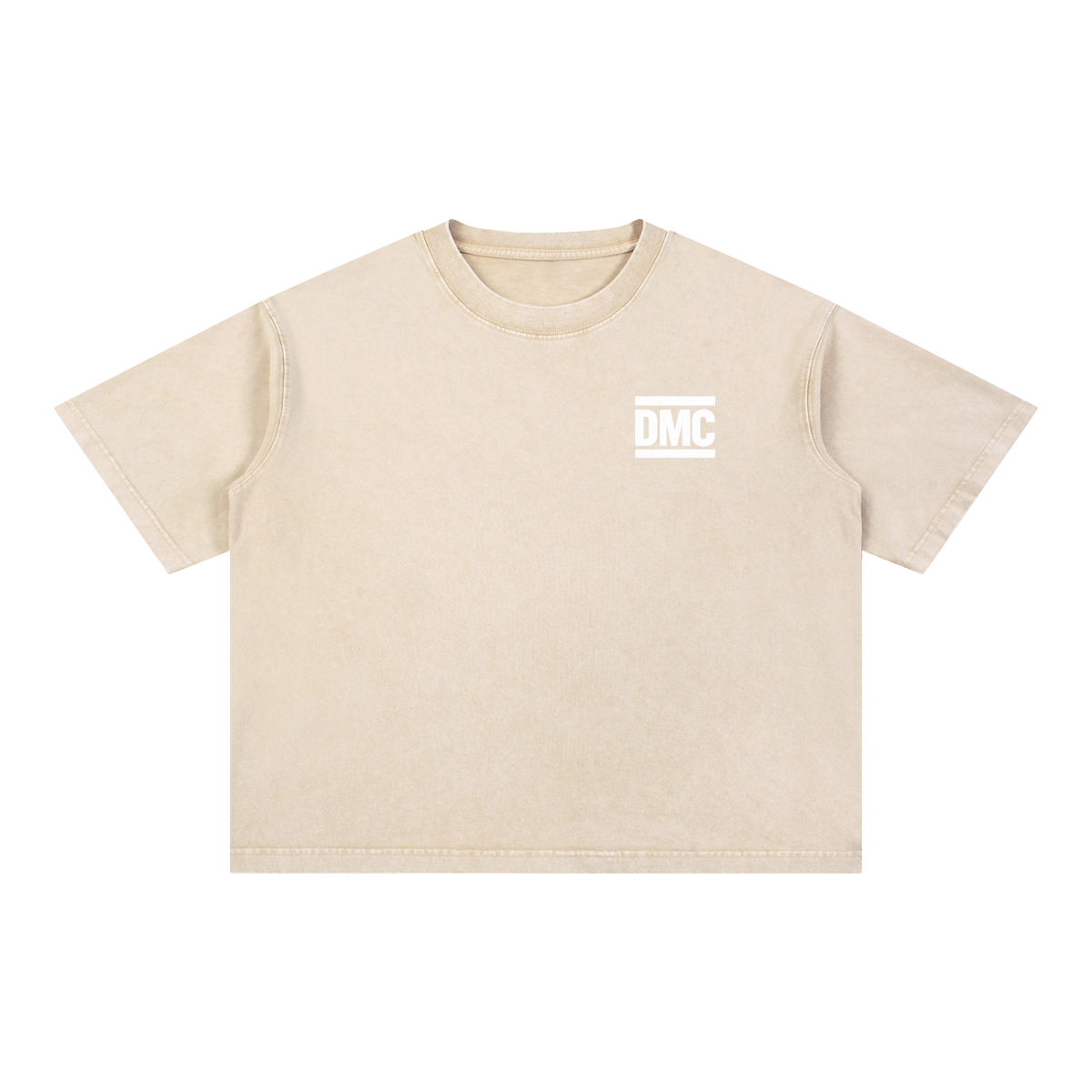Mineral Wash Boxy Cotton T-Shirt Make it Happen