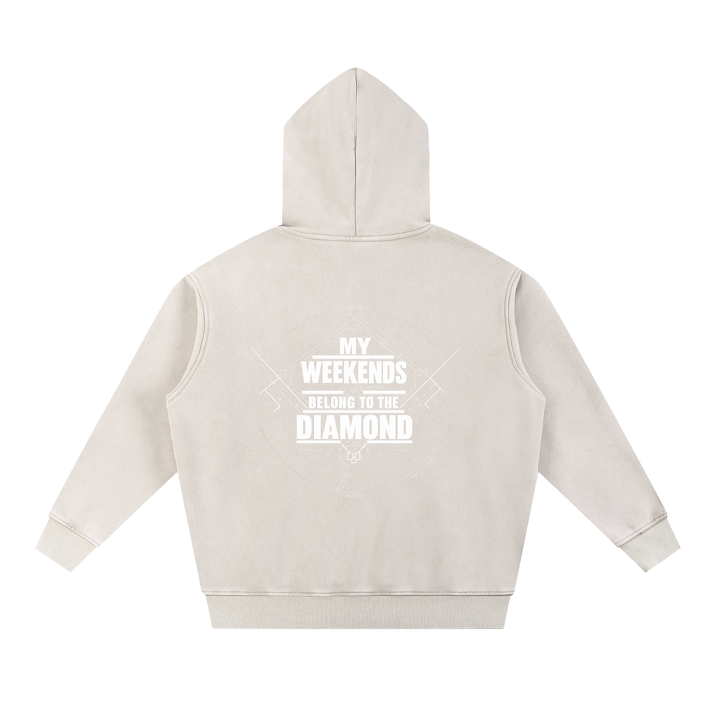 Snow Wash Fleece Oversize Hoodie DMC Weekends