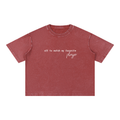 Mineral Wash Boxy Cotton T-Shirt