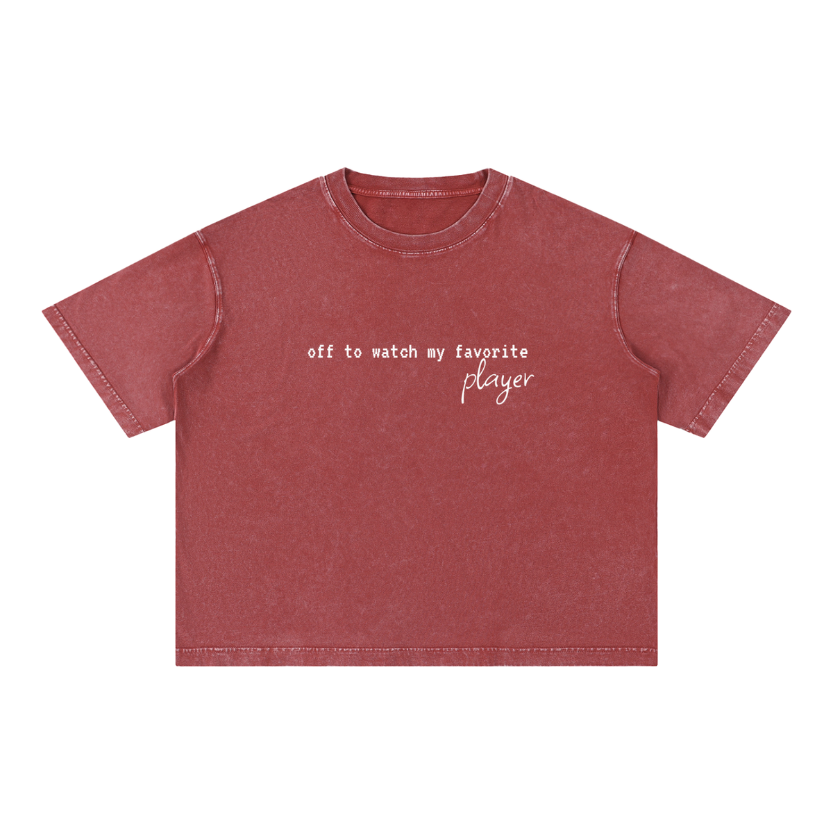 Mineral Wash Boxy Cotton T-Shirt