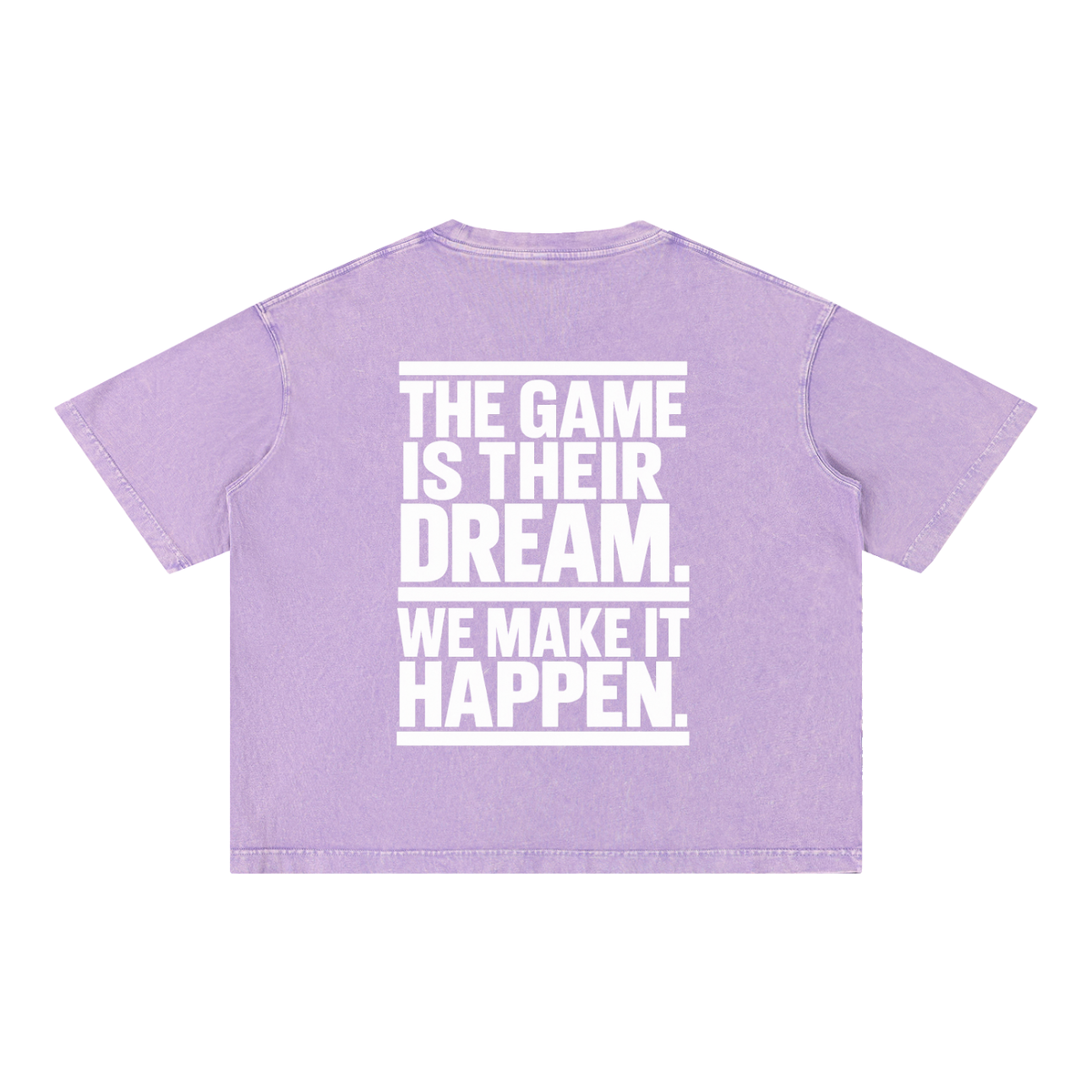 Mineral Wash Boxy Cotton T-Shirt Make it Happen