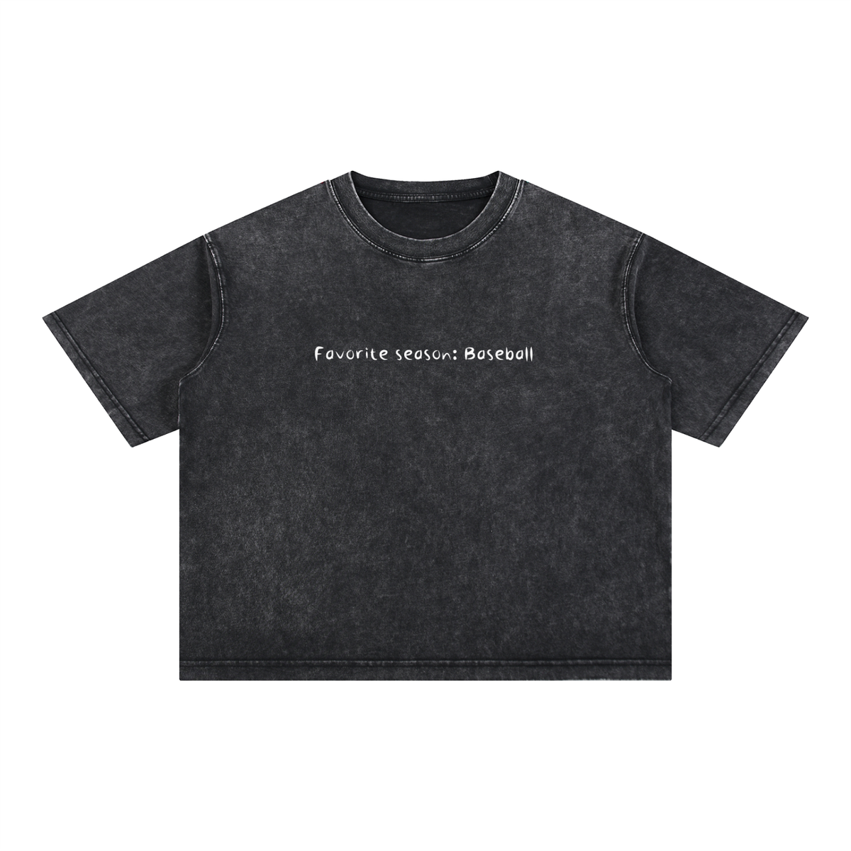 Mineral Wash Boxy Cotton T-Shirt SEASON