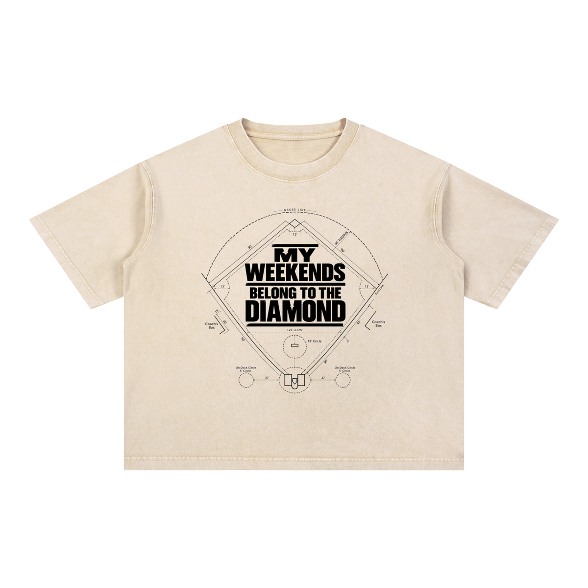 Mineral Wash Boxy Cotton T-Shirt DMC Weekend