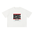 Mineral Wash Boxy Cotton T-Shirt Sorry