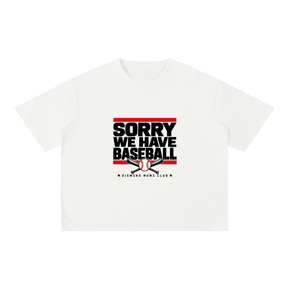 Mineral Wash Boxy Cotton T-Shirt Sorry