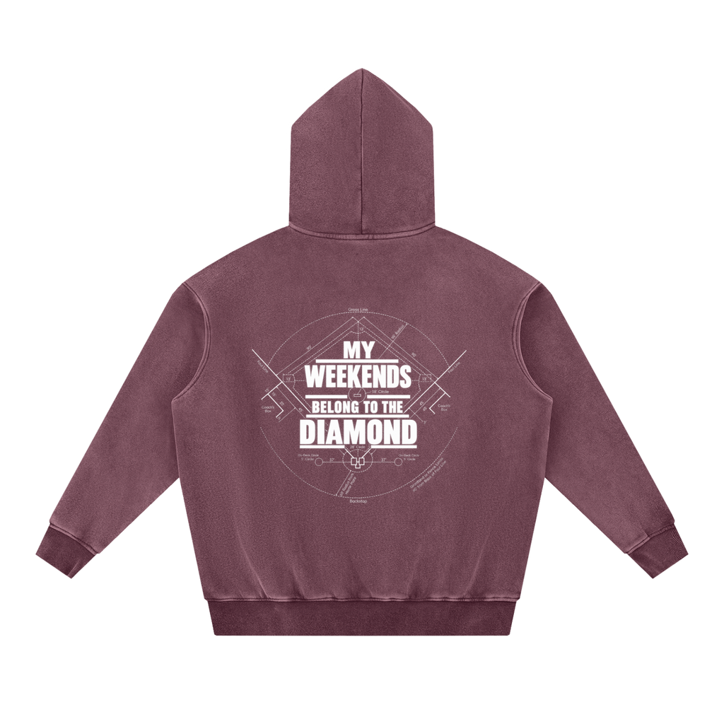 Snow Wash Fleece Oversize Hoodie DMC Weekends