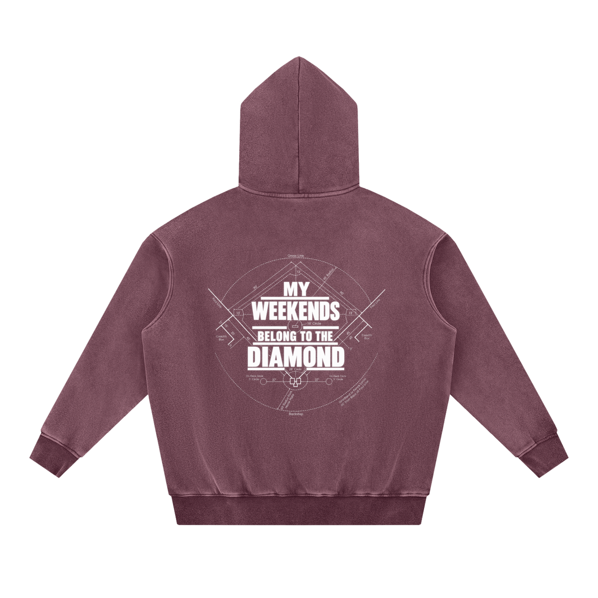 Snow Wash Fleece Oversize Hoodie DMC Weekends