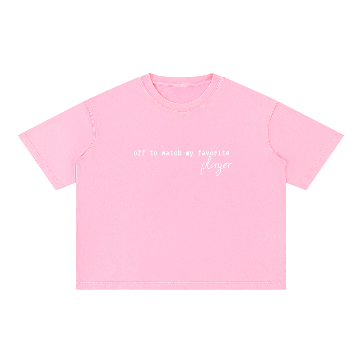 Mineral Wash Boxy Cotton T-Shirt