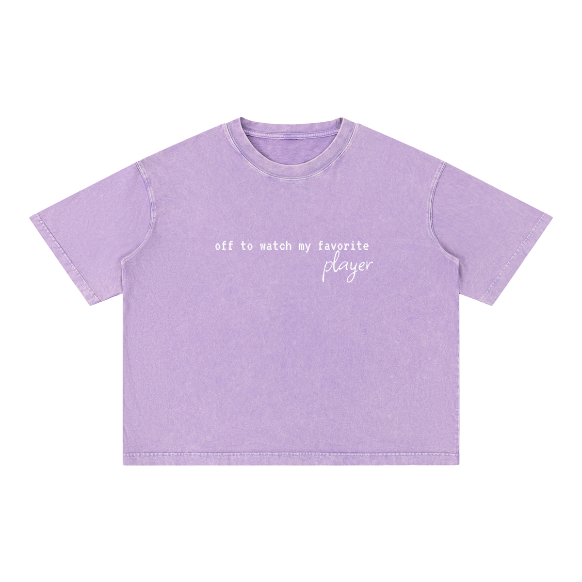 Mineral Wash Boxy Cotton T-Shirt