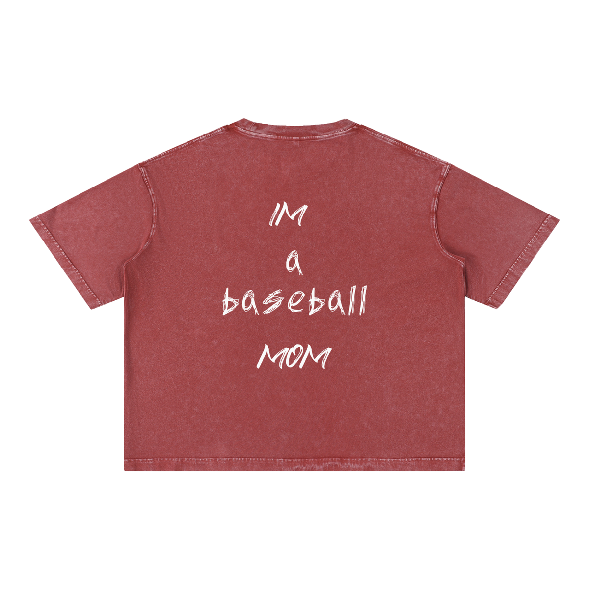 Mineral Wash Boxy Cotton T-Shirt Regular Mom