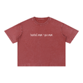 Mineral Wash Boxy Cotton T-Shirt YOUR MOM