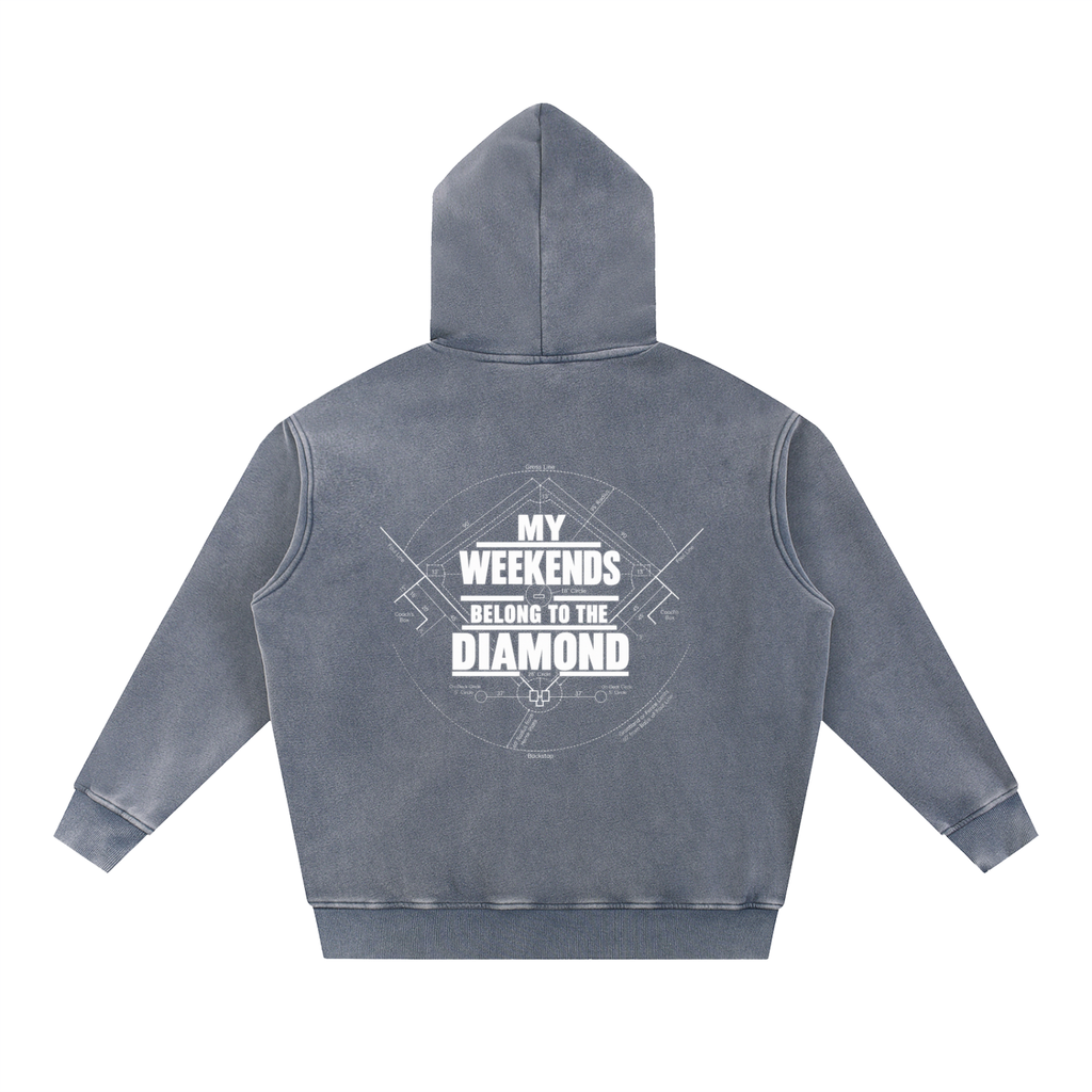 Snow Wash Fleece Oversize Hoodie DMC Weekends