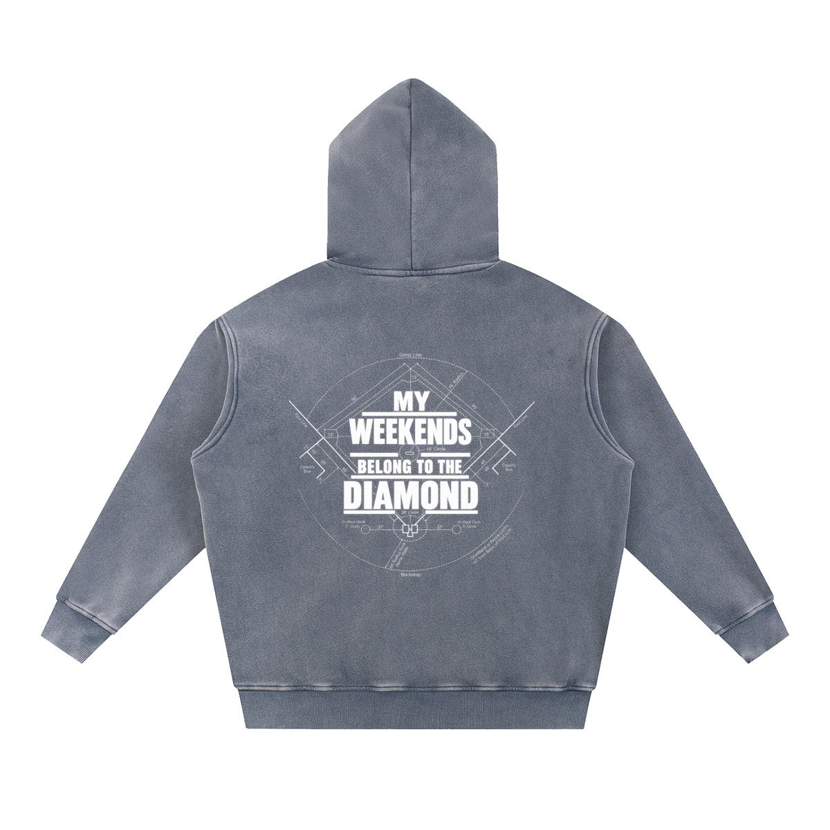 Snow Wash Fleece Oversize Hoodie DMC Weekends