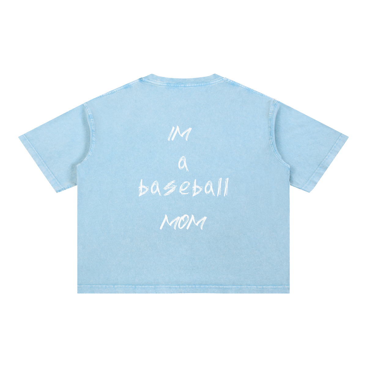 Mineral Wash Boxy Cotton T-Shirt Regular Mom