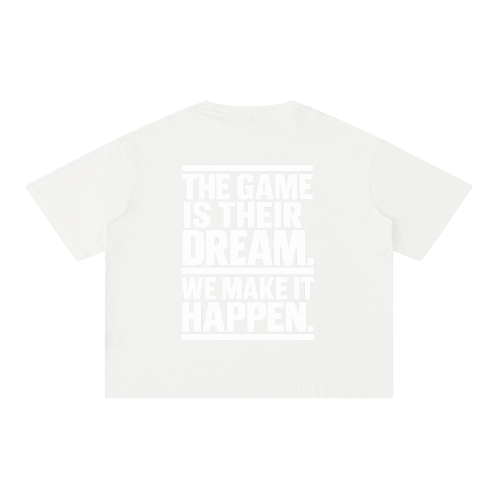 Mineral Wash Boxy Cotton T-Shirt Make it Happen