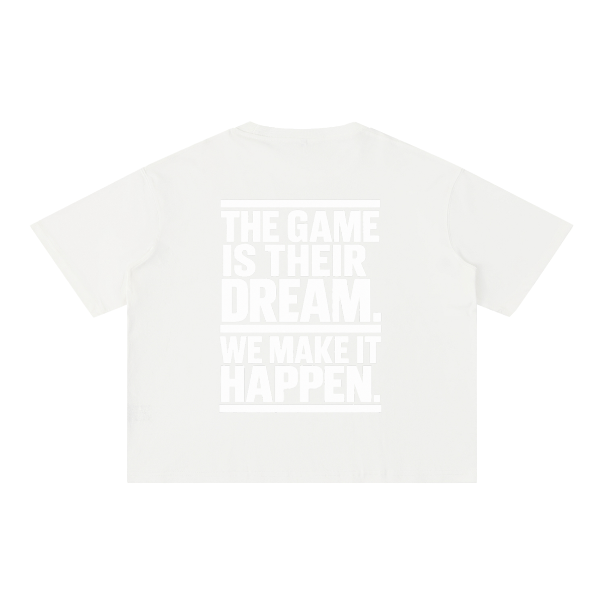 Mineral Wash Boxy Cotton T-Shirt Make it Happen