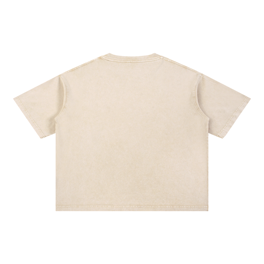 Mineral Wash Boxy Cotton T-Shirt YOUR MOM