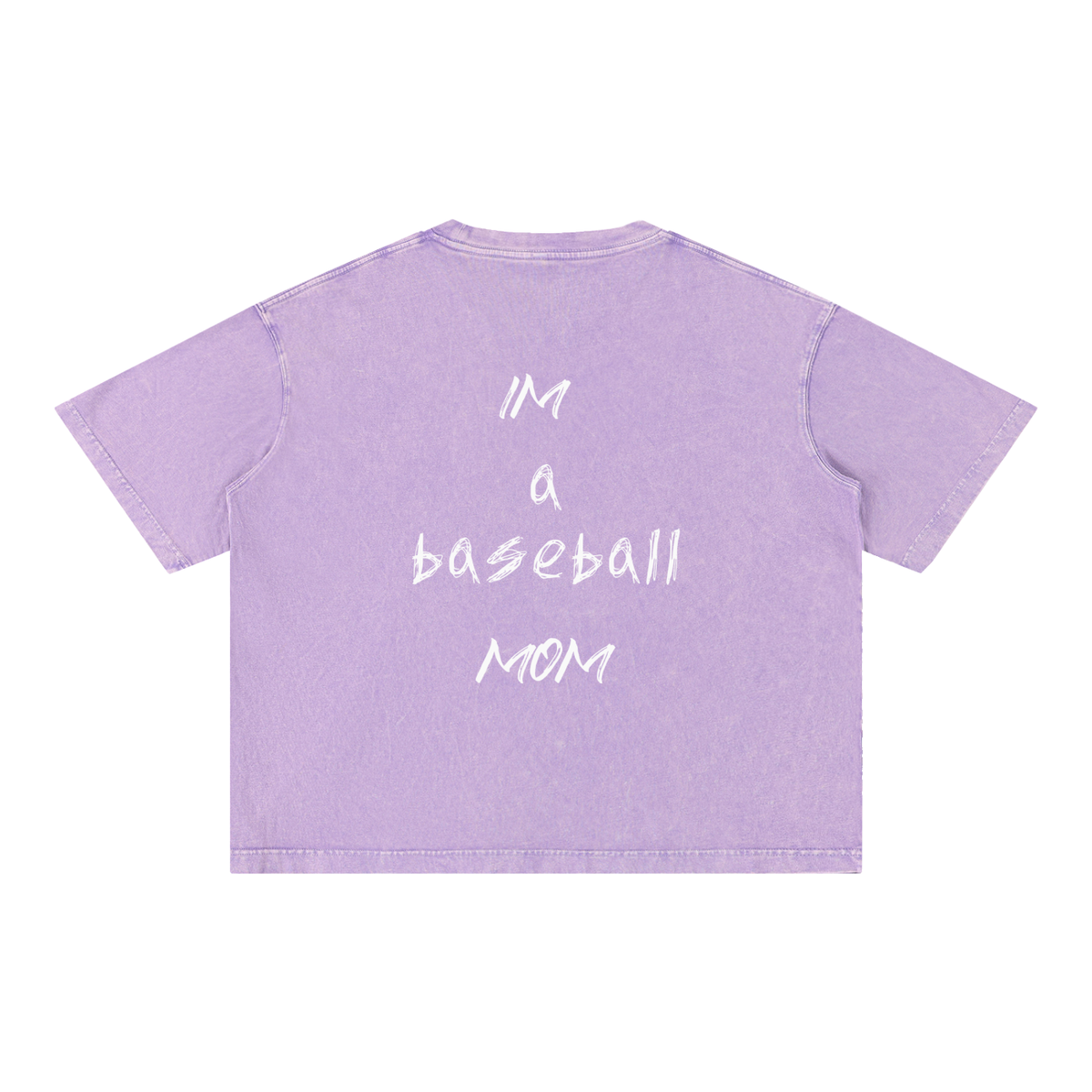 Mineral Wash Boxy Cotton T-Shirt Regular Mom