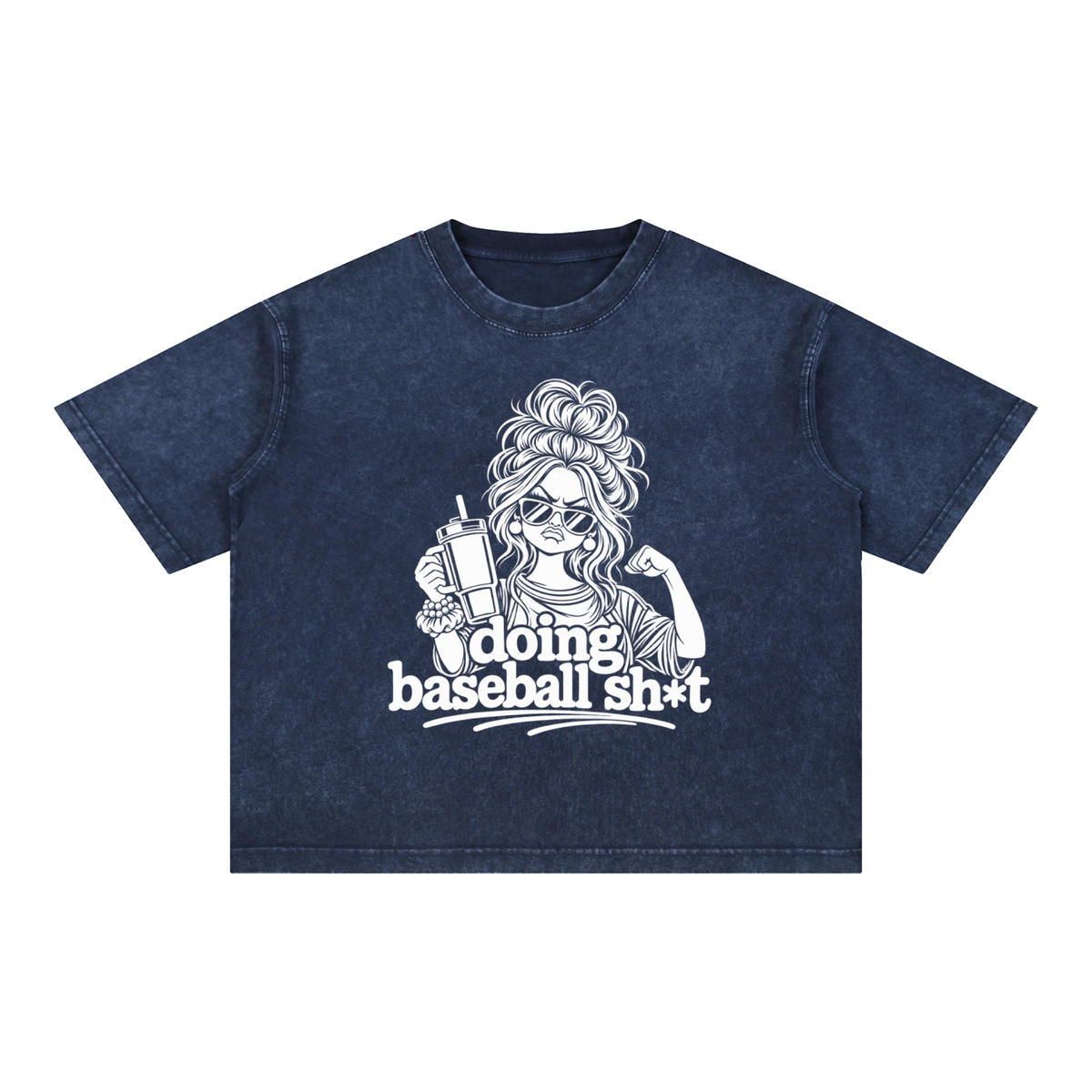Mineral Wash Boxy Cotton T-Shirt