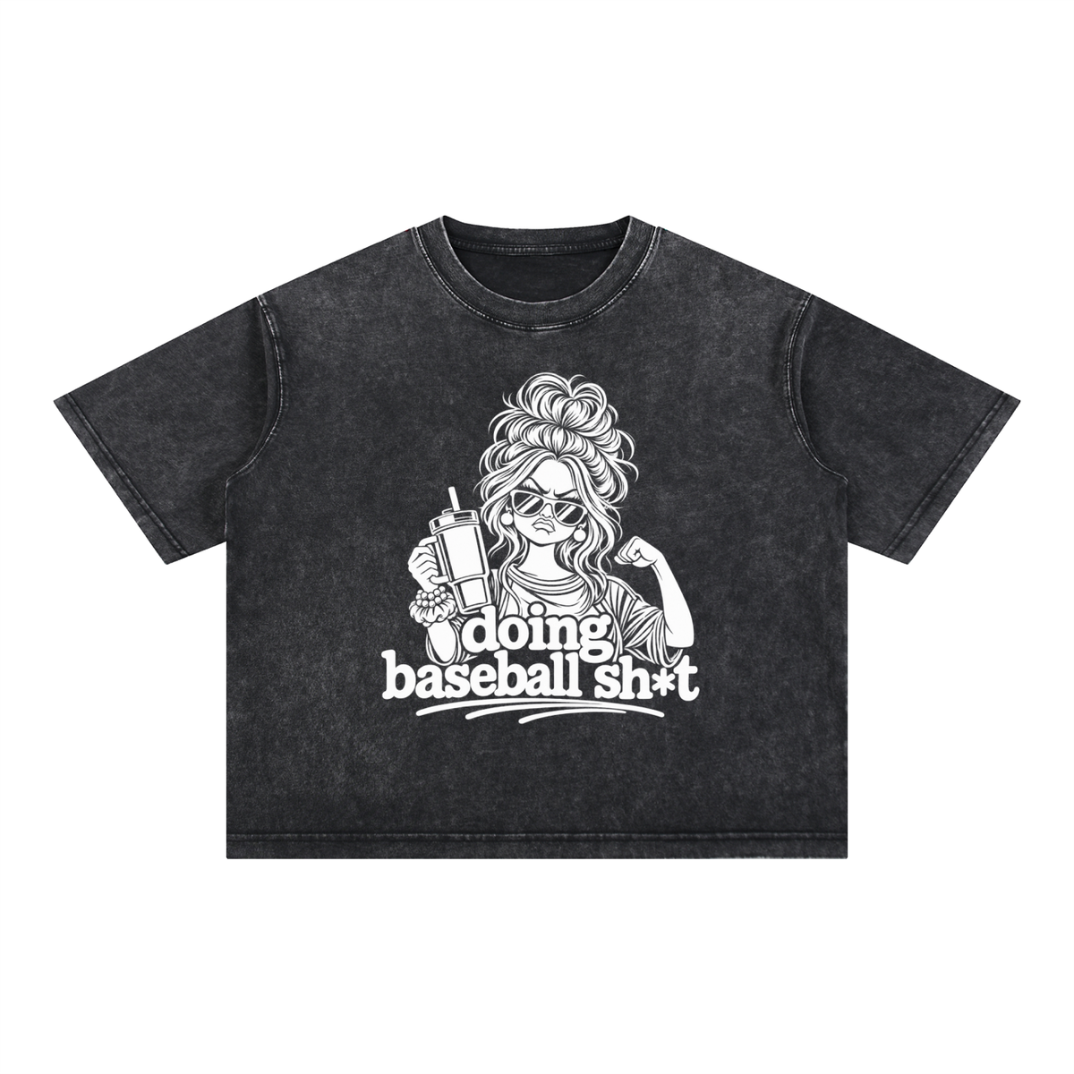 Mineral Wash Boxy Cotton T-Shirt