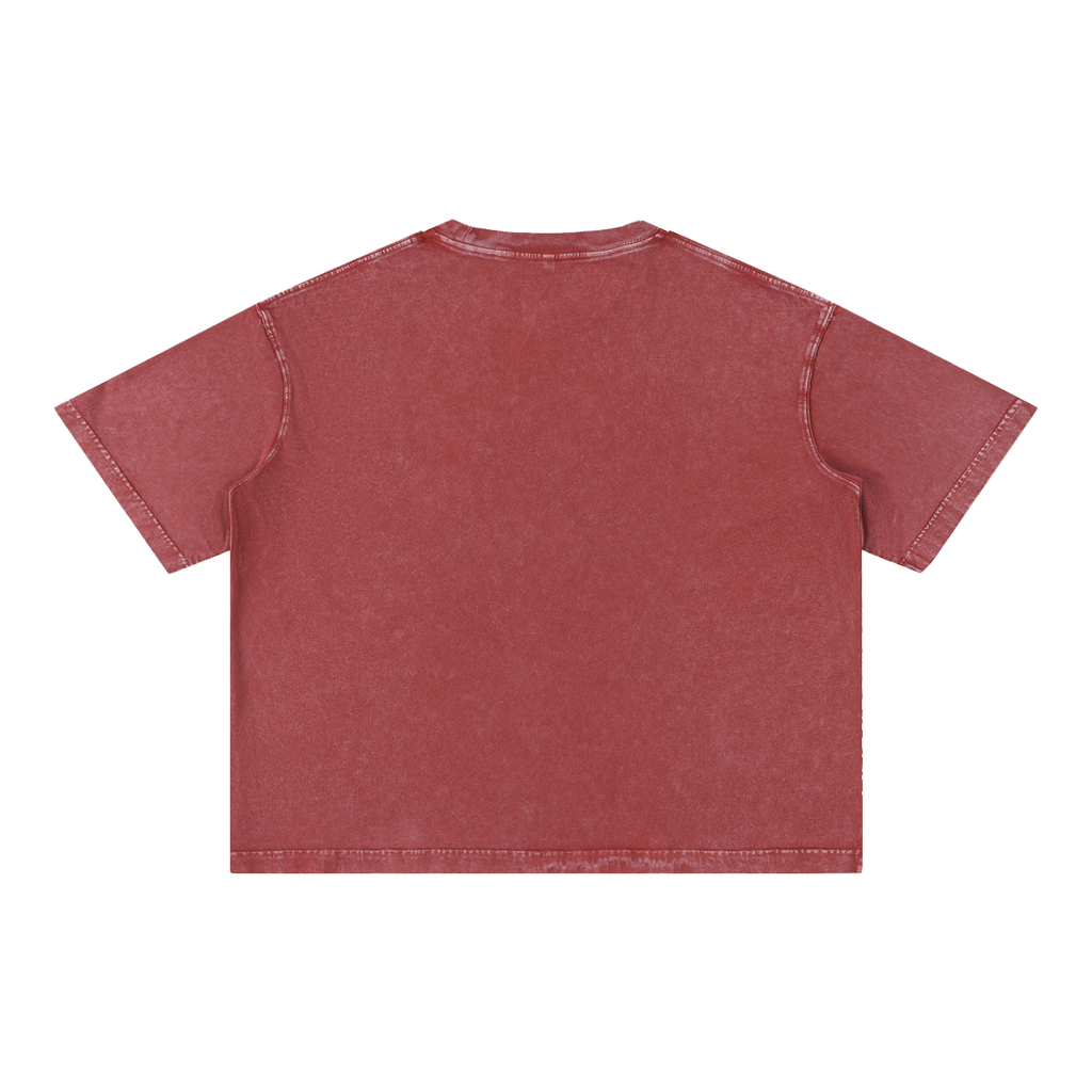 Mineral Wash Boxy Cotton T-Shirt YOUR MOM