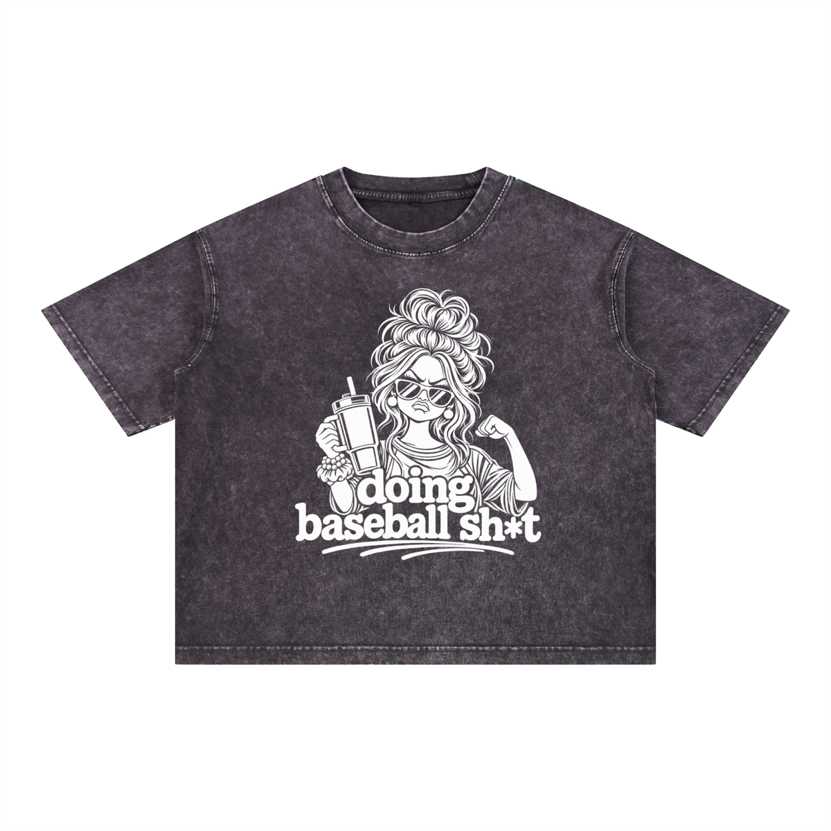 Mineral Wash Boxy Cotton T-Shirt