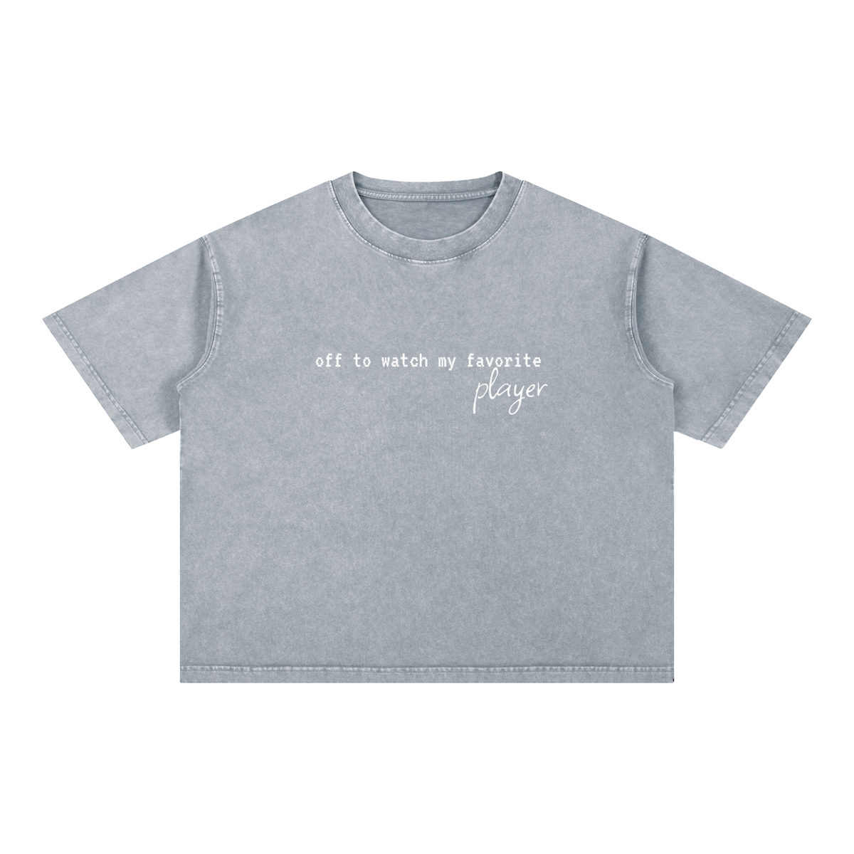 Mineral Wash Boxy Cotton T-Shirt