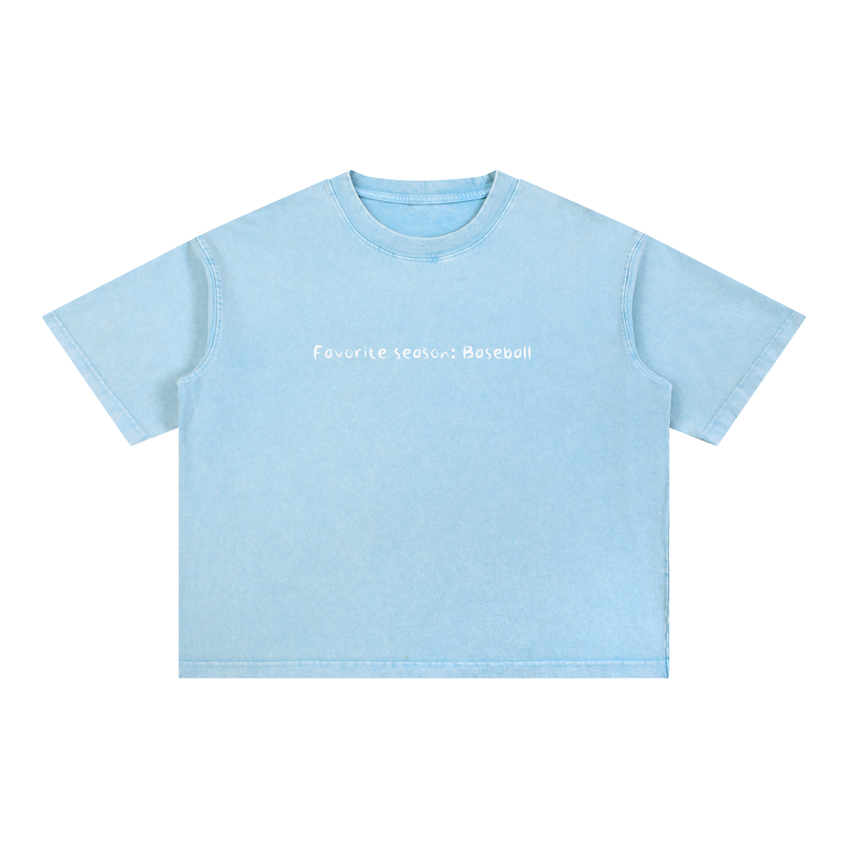 Mineral Wash Boxy Cotton T-Shirt SEASON