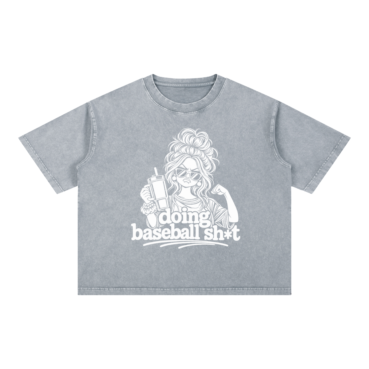 Mineral Wash Boxy Cotton T-Shirt