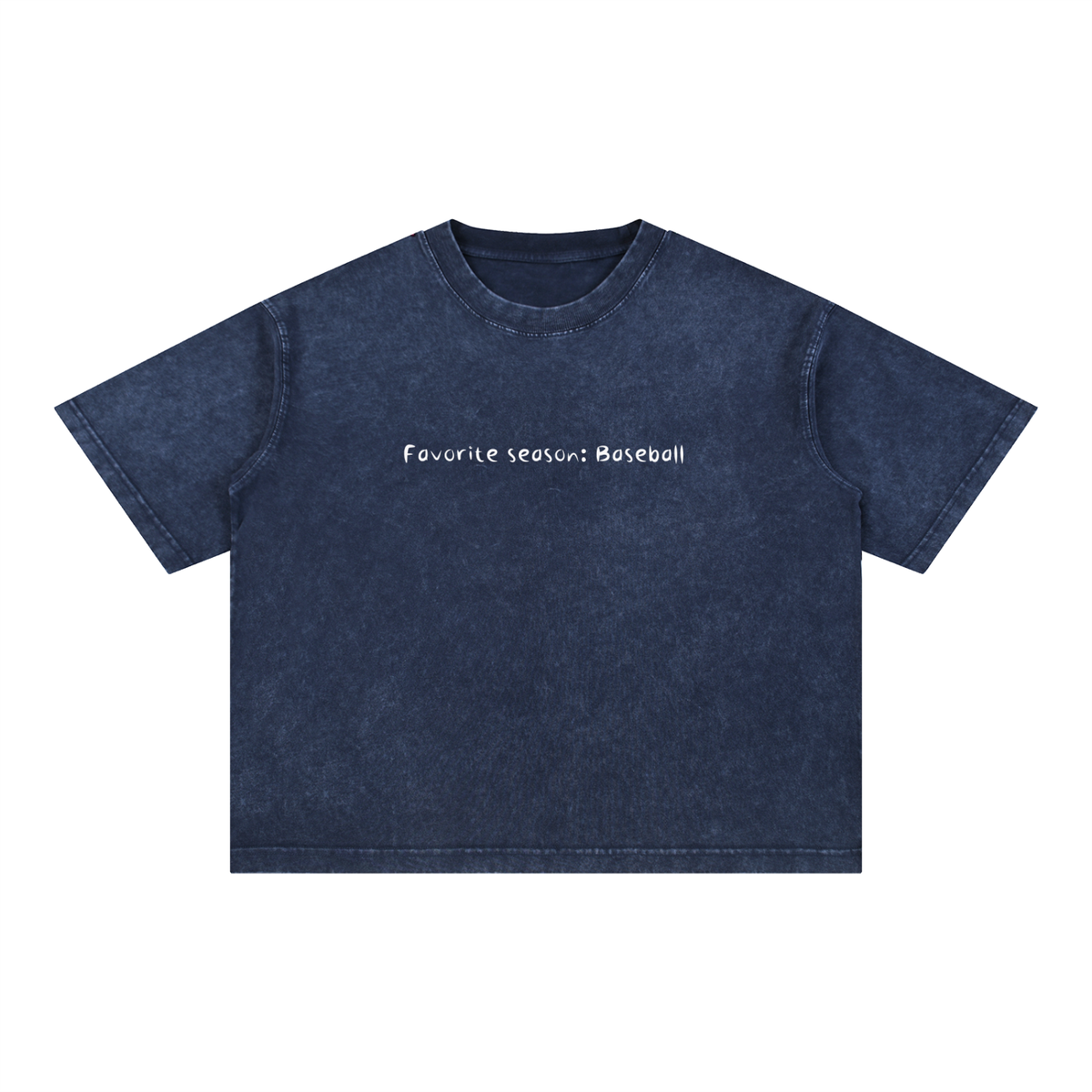 Mineral Wash Boxy Cotton T-Shirt SEASON