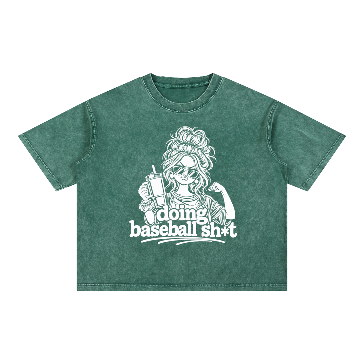 Mineral Wash Boxy Cotton T-Shirt
