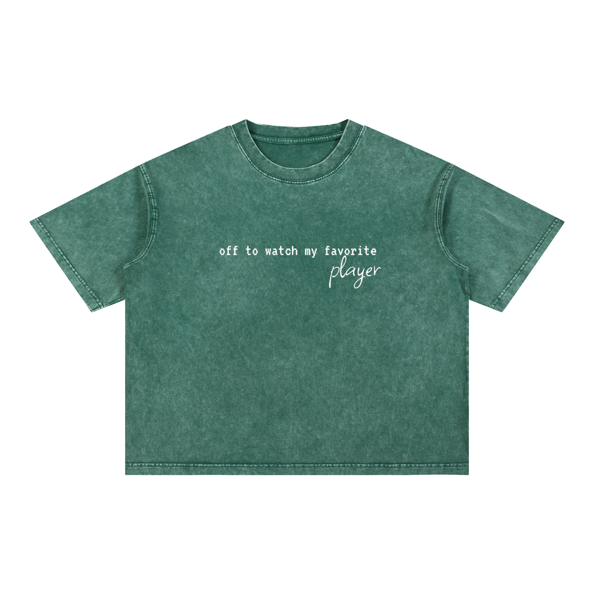 Mineral Wash Boxy Cotton T-Shirt