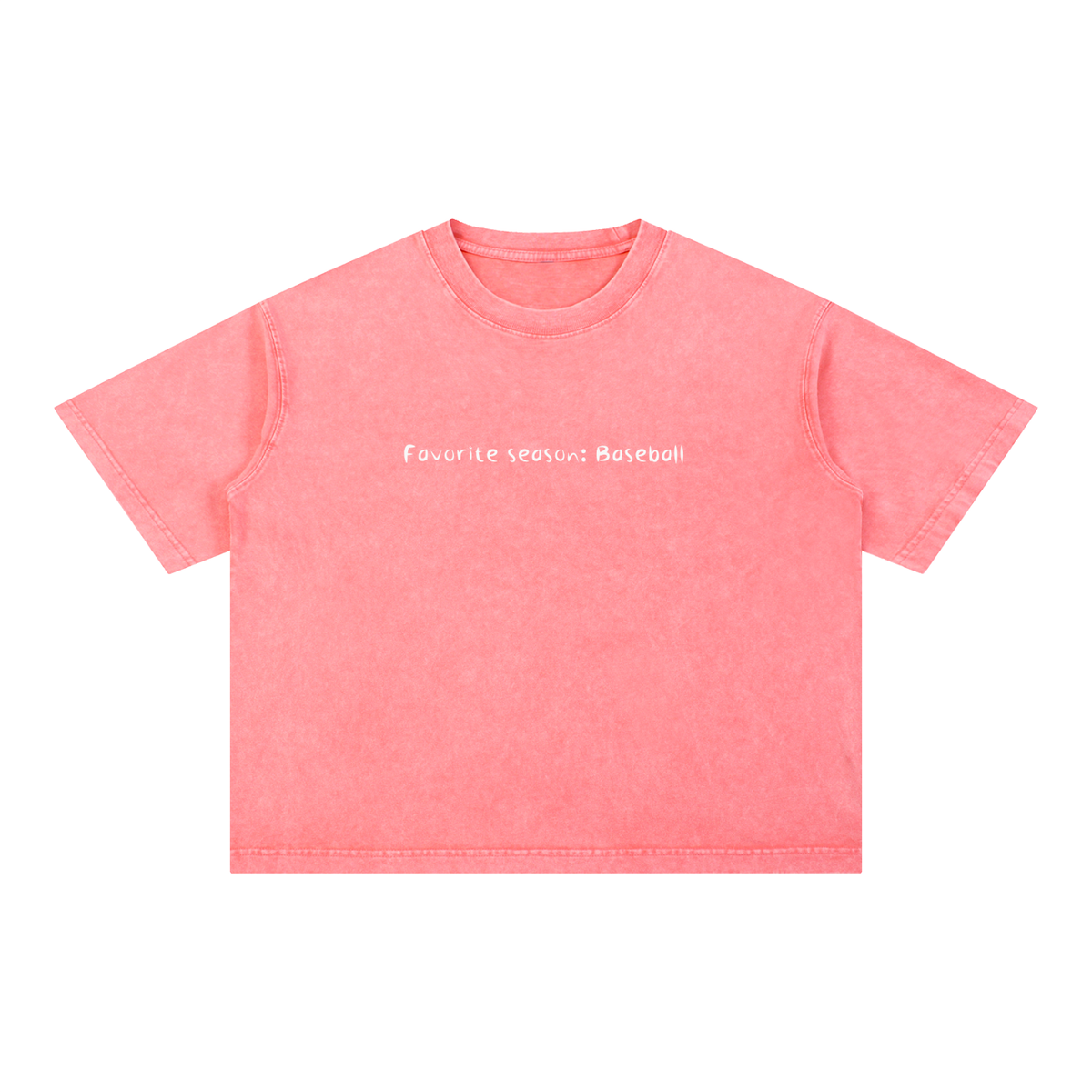 Mineral Wash Boxy Cotton T-Shirt SEASON